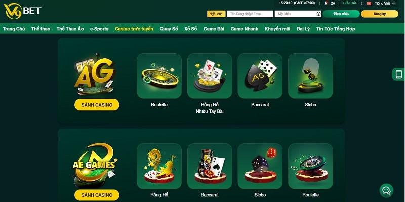 Giới thiệu tổng quan về Casino V9bet